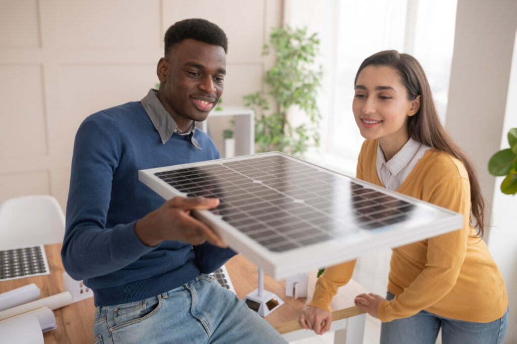 Travail d'équipe pour un projet d'environnement