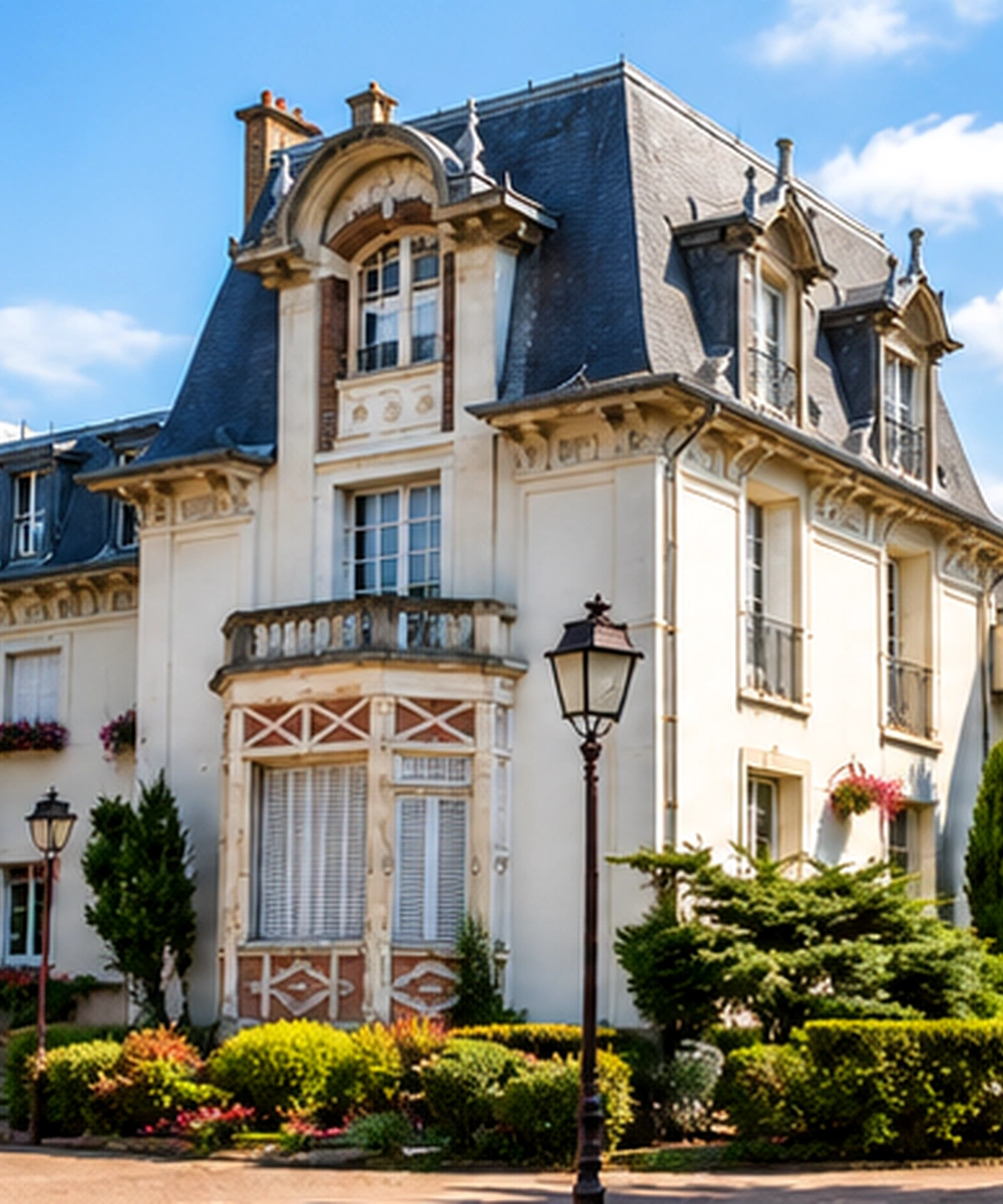 Quartier résidentiel et maisons à Franconville